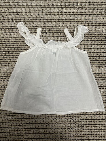 9-12 Ay Beden beyaz Renk Kız Bebek Bluz