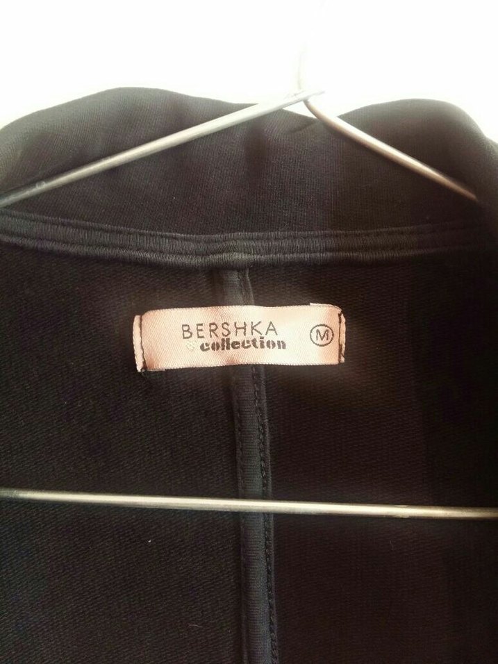 Düğmeli Siyah Midi Kadın Blazer Ceket - Görsel 4