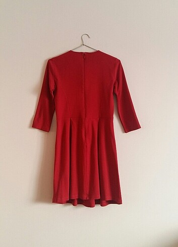 xs Beden kırmızı Renk Pamuklu penye elbise tunik