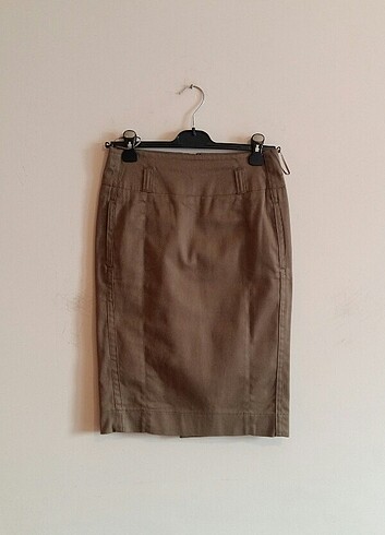 Yağ yeşili kalem etek - Görsel 2