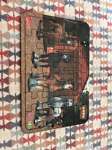 Beden 2li ahşap puzzle
