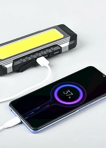 5200mah powerbanklı tamirci çalışma feneri 