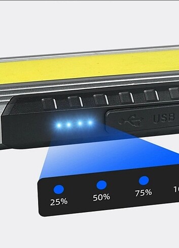 E.L.F 5200mah powerbanklı tamirci çalışma feneri