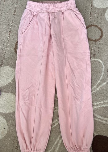 Pembe Loose Fit Kadın Eşofman Altı