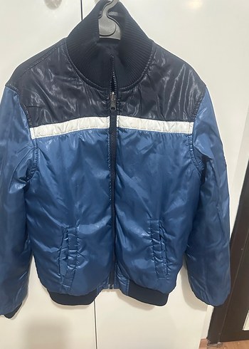 Erkek Çocuk Lacivert Fermuarlı mont benetton - Görsel 3