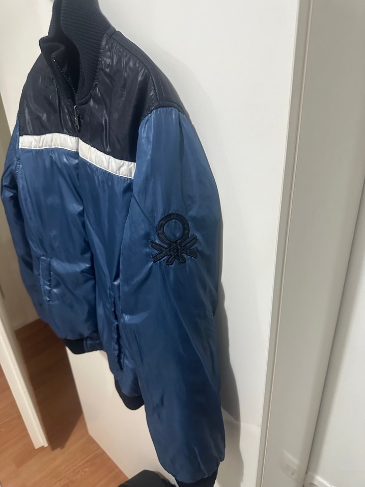 Erkek Çocuk Lacivert Fermuarlı mont benetton - Görsel 2