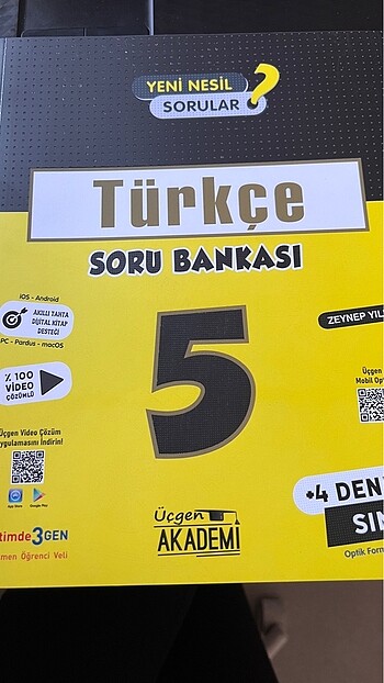 5.sınıf üçgen akademi türkçe soru bankası