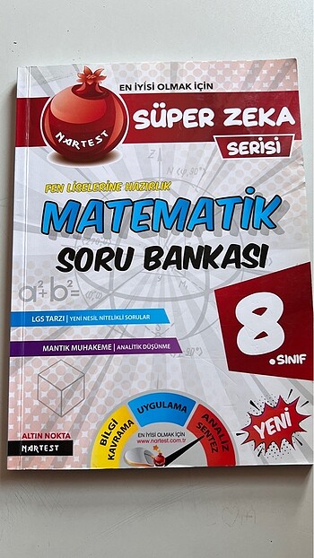 Nartest 8.sınıf matematik soru bankası