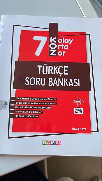 Kurmay Yayınları Gama 7.sınıf türkçe koz