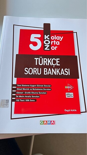 Kurmay Yayınları Gama 5.sınıf türkçe koz