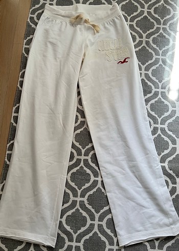 Kadın Beyaz Rahat Kesim Eşofman Altı hollister