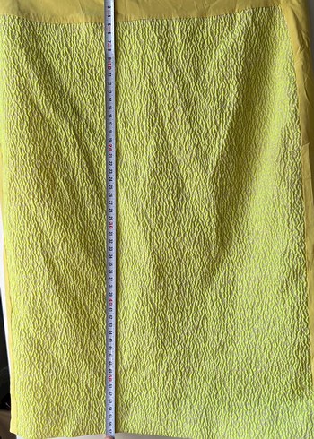 Neon sarı jakarlı kalem etek beymen club - Görsel 7