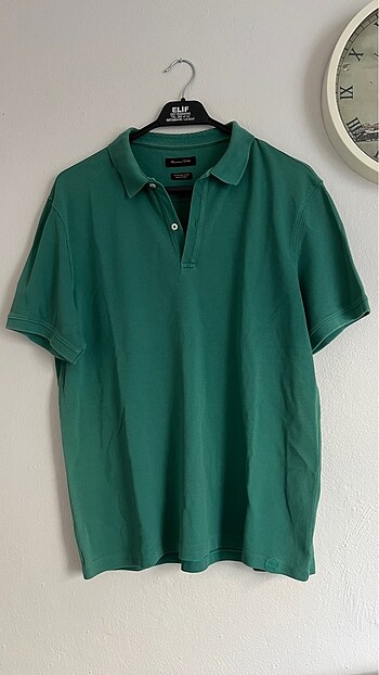 Massimo dutti koyu yeşil xl polo yaka tshirt