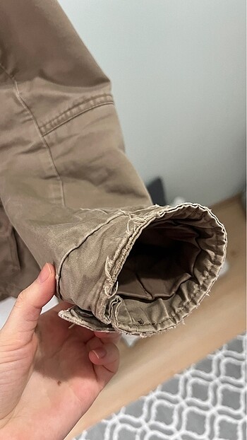 Kapşonlu yünlü mont h&m s beden - Görsel 4