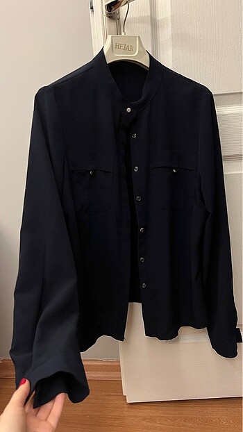 Siyah basic şık gömlek mango bershka