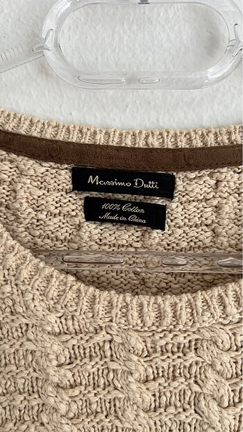 Massimo Dutti Massimo dutti kalın pamuk kazak l beden