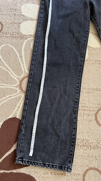 Zara 38 beden füme renk mom jeans yüksek bel levis