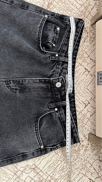 m Beden 38 beden füme renk mom jeans yüksek bel levis