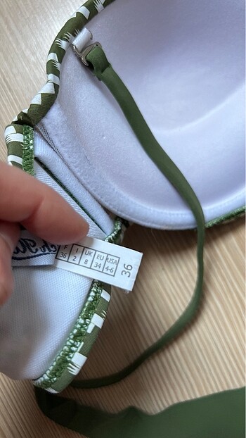 Penti Yeşil destekli bikini üstü 36 beden
