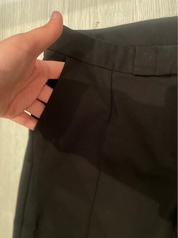 Diğer Cepli önden şeritli kumaş pantolon