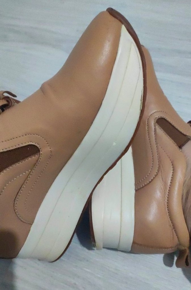 İnci  Deri Püsküllü Kadın Dolgu Topuklu Babet - Görsel 2