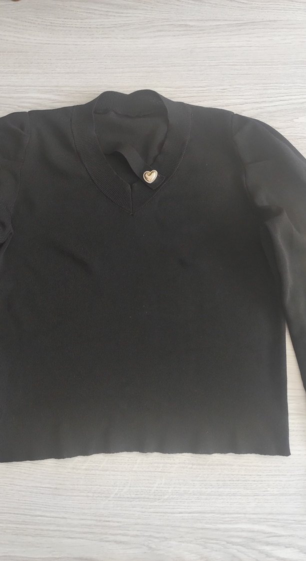 Koton Düğmeli Siyah Kadın Bluz - Görsel 2