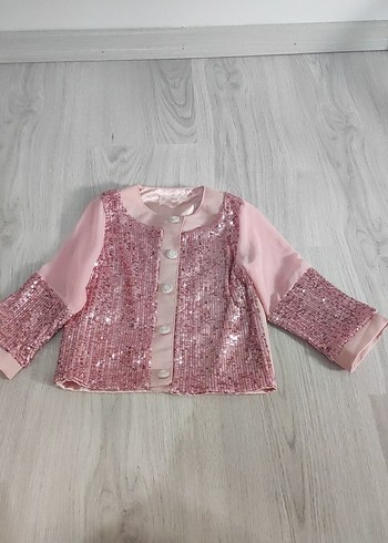 Pembe Kız Hırka Ceket, Uzun Kollu