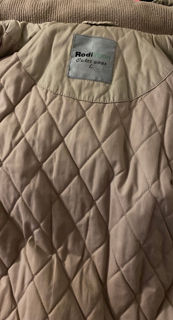 Bej Düğmeli Midi Kadın kaban - Görsel 5