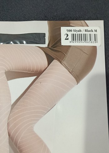 bayan siyah külotlu çorap - Görsel 2