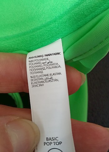 Yeşil Strappy Bikini Üstü - Görsel 7