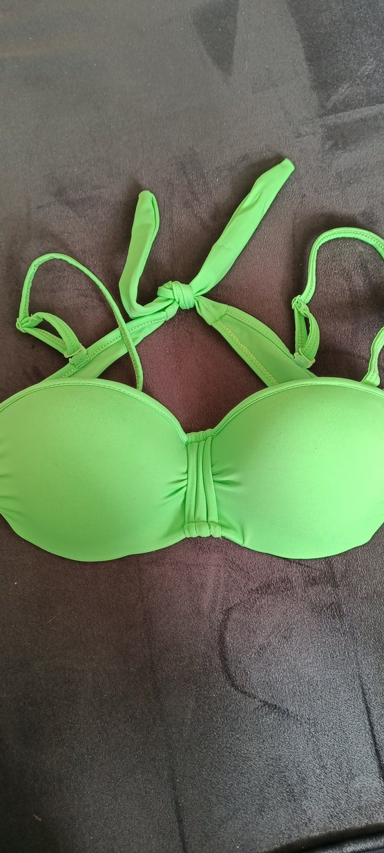 Yeşil Strappy Bikini Üstü - Görsel 5