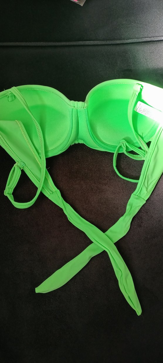 Yeşil Strappy Bikini Üstü - Görsel 4