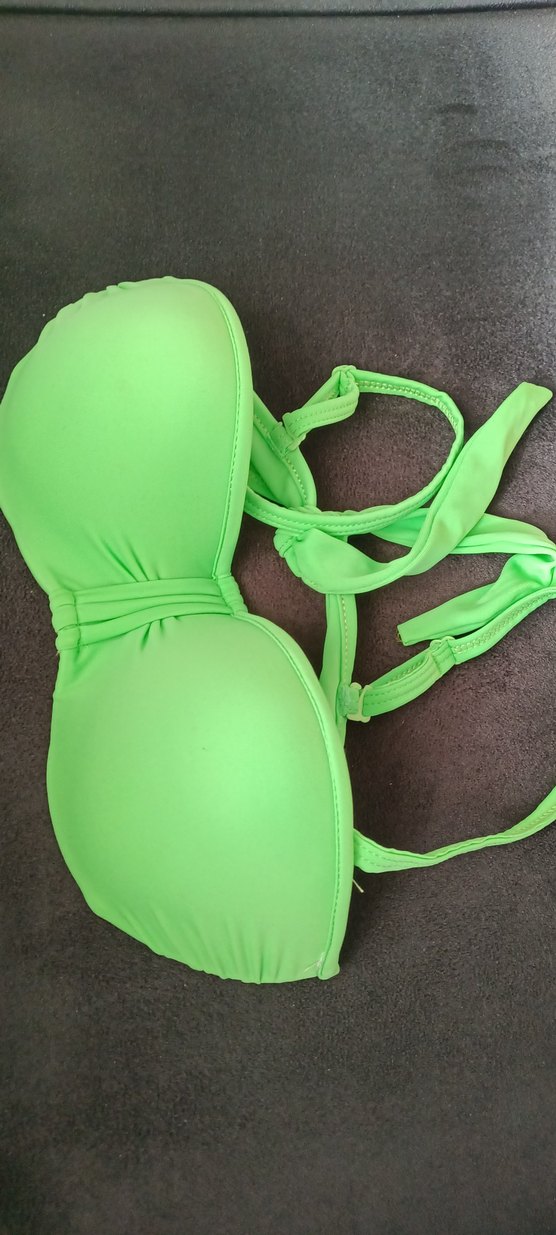 Yeşil Strappy Bikini Üstü - Görsel 3