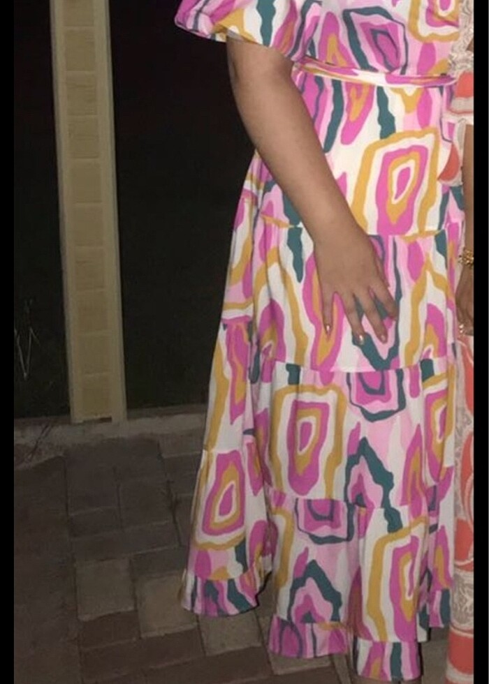 Çok renkli elbise - Görsel 2