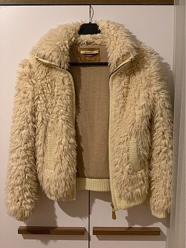 Bershka Kadın Krem Rengi Mont/Hırka