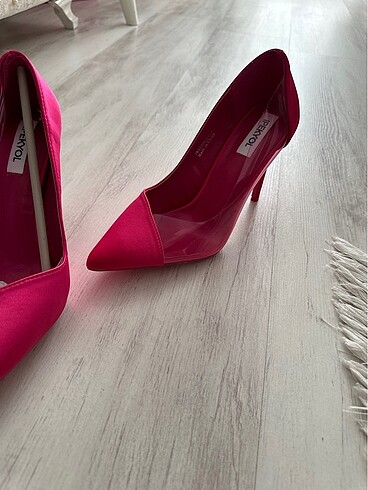 37 Beden Topuklu şeffaf detaylı stiletto
