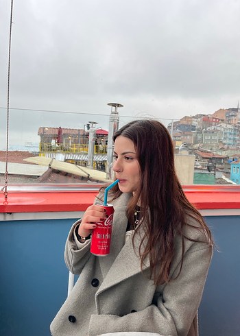 Zara Zara kruvaze kısa kaban