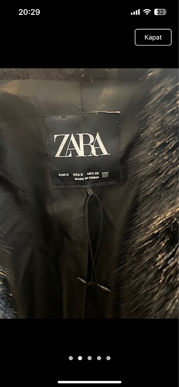 Zara Zara kürk