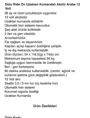 Diğer Akülü araba Dolu marka