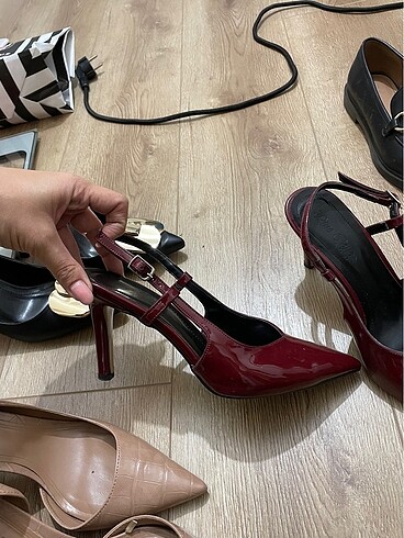 38 Beden Bordo 38 Numara Stiletto