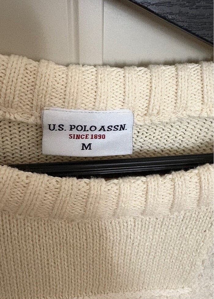 USPolo M Beden Krem Kazak - Görsel 3