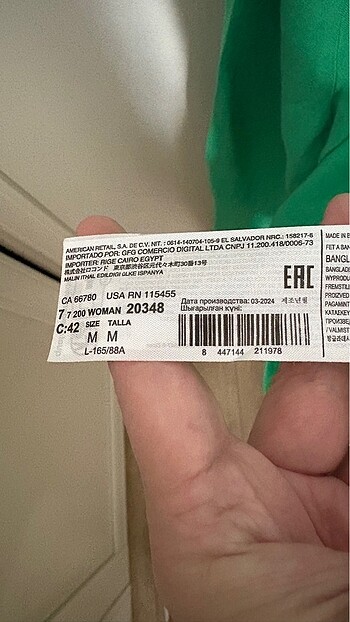 Mango Yeşil KETEN Gömlek - Görsel 4