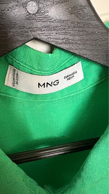 Mango Yeşil KETEN Gömlek - Görsel 3