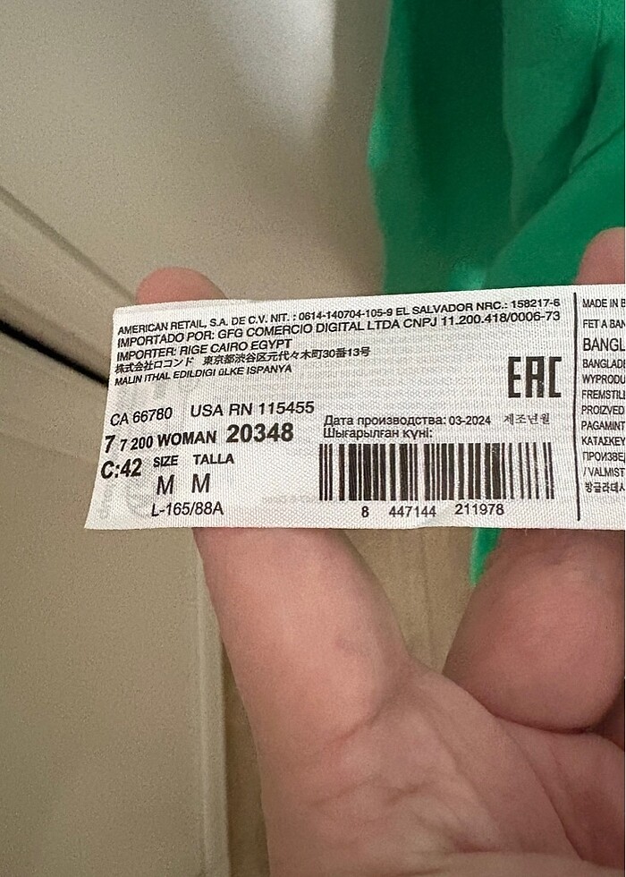 Mango Yeşil KETEN Gömlek - Görsel 4