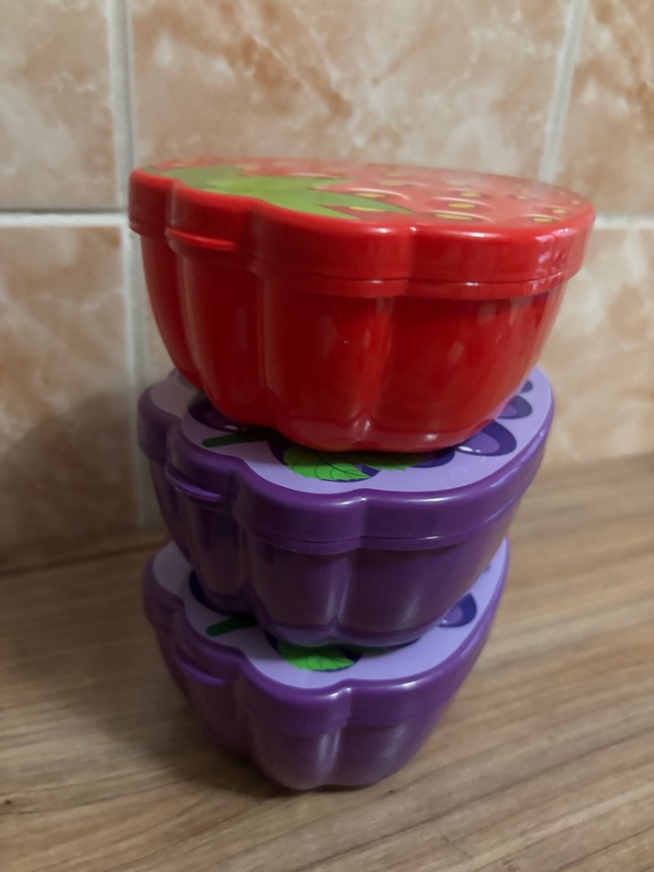 Renkli Meyve Desenli Saklama Kutuları - Görsel 3