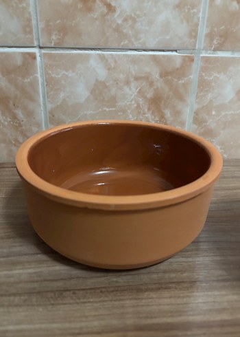 Koyu Bej Seramik Yemek Kabı - Görsel 2