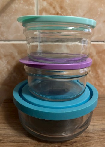 Pastel Renkli Cam Saklama Kapları Seti - Görsel 2