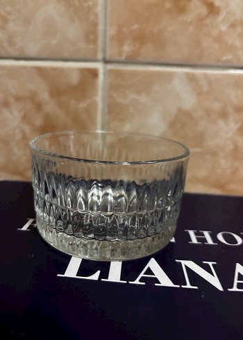 Bej Renkli Parlak Cam Kase - Görsel 2