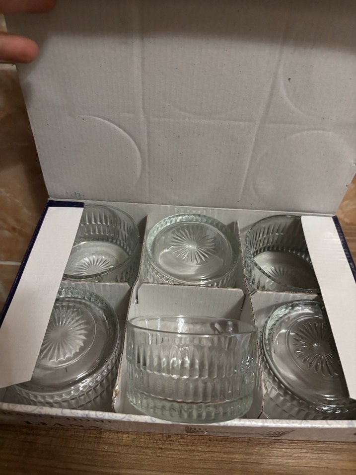 Bej Renkli Parlak Cam Kase - Görsel 3