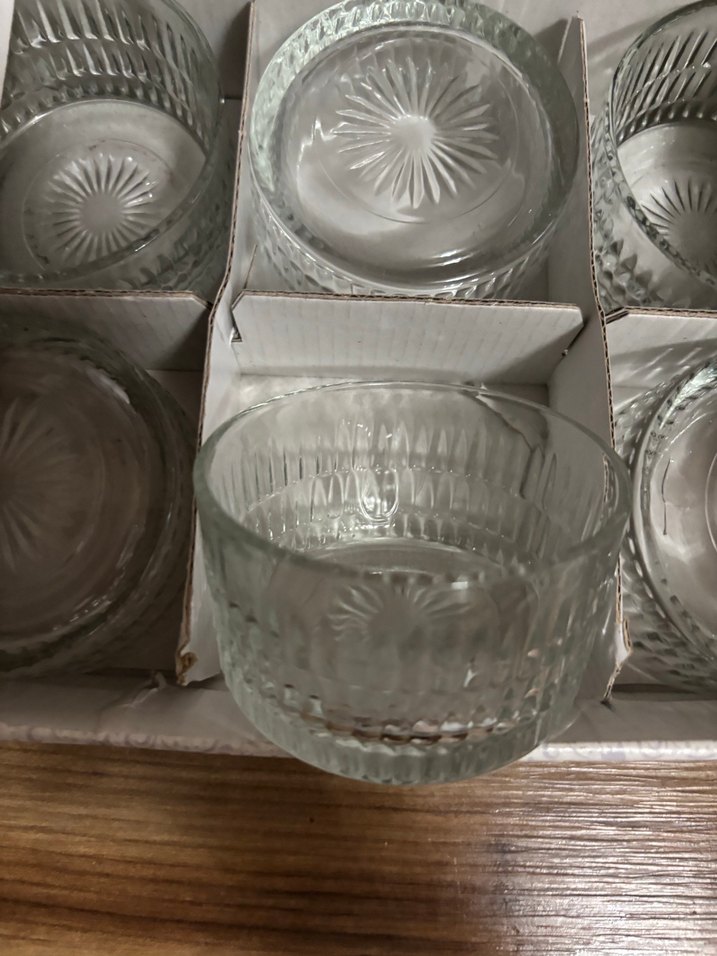 Bej Renkli Parlak Cam Kase - Görsel 5